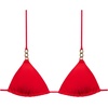 image:imageSteve Madden Womens Over The Shoulder Basic Triangle Bikini TopCherry