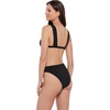 image:imageSteve Madden Womens Over The Shoulder Tall Triangle Bikini Top with StudsBlack