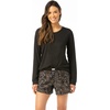 image:imageSteve Madden Womens Pajama 3 Piece Set Long Sleeve Shirt Pants Lounge ShortsBlack Camo Spots