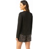 image:imageSteve Madden Womens Pajama 3 Piece Set Long Sleeve Shirt Pants Lounge ShortsBlack Camo Spots