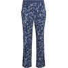 image:imageSteve Madden Womens Pajama 3 Piece Set Long Sleeve Shirt Pants Lounge ShortsDenim Blue  Ditsy Spot
