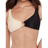 image:imageSteve Madden Womens Ring Front Swim Bralette TopBlack Ivory