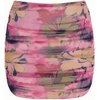 image:imageSteve Madden Womens Ruched Mesh Coverup Mini SkirtSuper Bloom