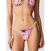 image:imageSteve Madden Womens Ruched Side Tie Tanga Bikini Bottom with Pearl DetailSuper Bloom