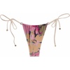 image:imageSteve Madden Womens Ruched Side Tie Tanga Bikini Bottom with Pearl DetailSuper Bloom