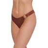 image:imageSteve Madden Womens Scoop Hipster Bikini Bottom with Cheeky CoverageShine Bright Oak Brown