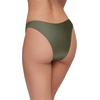 image:imageSteve Madden Womens Scoop Hipster Bikini Bottom with Cheeky CoverageShine Bright Olive