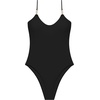 image:imageSteve Madden Womens Scoop Neck One Piece Swimsuit with Gold ChainRaven