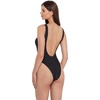 image:imageSteve Madden Womens Side Cutout One Piece Swimsuit with Pearl ButtonsDarling Dot