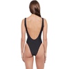 image:imageSteve Madden Womens Side Cutout One Piece Swimsuit with Pearl ButtonsDarling Dot