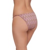 image:imageSteve Madden Womens Strap Side Bikini Bottom with Gold BeadsChevron Shine Orchid
