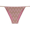 image:imageSteve Madden Womens Strap Side Bikini Bottom with Gold BeadsChevron Shine Orchid