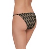 image:imageSteve Madden Womens Strap Side Bikini Bottom with Gold BeadsChevron Shine Raven