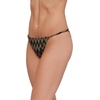 image:imageSteve Madden Womens Strap Side Bikini Bottom with Gold BeadsChevron Shine Raven