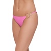 image:imageSteve Madden Womens Strap Side Bikini Bottom with Gold BeadsNeon Pink