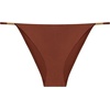 image:imageSteve Madden Womens Strap Side Bikini Bottom with Gold BeadsShine Bright Oak Brown