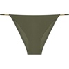 image:imageSteve Madden Womens Strap Side Bikini Bottom with Gold BeadsShine Bright Olive
