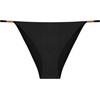 image:imageSteve Madden Womens Strap Side Bikini Bottom with Gold BeadsShine Bright Raven