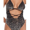image:imageSteve Madden Womens Strappy Cutout Triangle One Piece SwimsuitPurfection
