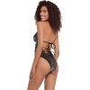 image:imageSteve Madden Womens Strappy Cutout Triangle One Piece SwimsuitPurfection