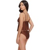 image:imageSteve Madden Womens Tie Front Crop Swim Tankini TopShine Bright Oak Brown