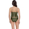 image:imageSteve Madden Womens Tie Front Crop Swim Tankini TopShine Bright Olive