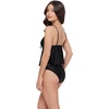 image:imageSteve Madden Womens Tie Front Crop Swim Tankini TopShine Bright Raven