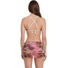image:imageSteve Madden Womens Underwire Scoop Neck XBack Demi Bikini TopSuper Bloom