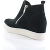 image:imageSteve Madden Womens Wedgie SneakerBlack Leather