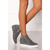 image:imageSteve Madden Womens Wedgie SneakerGrey Suede