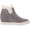 image:imageSteve Madden Womens Wedgie SneakerGrey Suede Fur