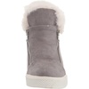 image:imageSteve Madden Womens Wedgie SneakerGrey Suede Fur