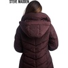 image:imageSteve Madden Womens Winter Coat Long Puffer Jacket Heavyweight Parka  Heavyweight Insulated Quilted Fleece Warmth Windproof Longline Coverage Zip Pockets Removable Hood for Cold Weather WearMerlot