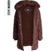 image:imageSteve Madden Womens Winter Coat Long Puffer Jacket Heavyweight Parka  Heavyweight Insulated Quilted Fleece Warmth Windproof Longline Coverage Zip Pockets Removable Hood for Cold Weather WearOlive Green
