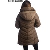 image:imageSteve Madden Womens Winter Coat Long Puffer Jacket Heavyweight Parka  Heavyweight Insulated Quilted Fleece Warmth Windproof Longline Coverage Zip Pockets Removable Hood for Cold Weather WearGreen