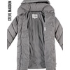 image:imageSteve Madden Womens Winter Coat Long Puffer Jacket Heavyweight Parka  Heavyweight Insulated Quilted Fleece Warmth Windproof Longline Coverage Zip Pockets Removable Hood for Cold Weather WearTitanium