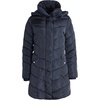 image:imageSteve Madden Womens Winter Coat Long Puffer Jacket Heavyweight Parka  Heavyweight Insulated Quilted Fleece Warmth Windproof Longline Coverage Zip Pockets Removable Hood for Cold Weather WearNavy