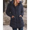image:imageSteve Madden Womens Winter Coat Long Puffer Jacket Heavyweight Parka  Heavyweight Insulated Quilted Fleece Warmth Windproof Longline Coverage Zip Pockets Removable Hood for Cold Weather WearNavy