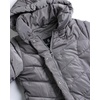 image:imageSteve Madden Womens Winter Coat Long Puffer Jacket Heavyweight Parka  Heavyweight Insulated Quilted Fleece Warmth Windproof Longline Coverage Zip Pockets Removable Hood for Cold Weather WearTitanium