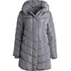 image:imageSteve Madden Womens Winter Coat Long Puffer Jacket Heavyweight Parka  Heavyweight Insulated Quilted Fleece Warmth Windproof Longline Coverage Zip Pockets Removable Hood for Cold Weather WearTitanium