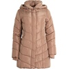 image:imageSteve Madden Womens Winter Coat Long Puffer Jacket Heavyweight Parka  Heavyweight Insulated Quilted Fleece Warmth Windproof Longline Coverage Zip Pockets Removable Hood for Cold Weather WearTan