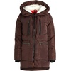 image:imageSteve Madden Womens Winter Jacket Midlength Puffer Parka Coat Sherpa Hood  Insulated Quilted Warm Cozy Faux Sherpa Hood Heavyweight Warmth ZIP Pockets Adjustable Side Zippers Cold Weather ReadyBrown