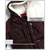 image:imageSteve Madden Womens Winter Jacket Midlength Puffer Parka Coat Sherpa Hood  Insulated Quilted Warm Cozy Faux Sherpa Hood Heavyweight Warmth ZIP Pockets Adjustable Side Zippers Cold Weather ReadyBrown