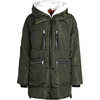 image:imageSteve Madden Womens Winter Jacket Midlength Puffer Parka Coat Sherpa Hood  Insulated Quilted Warm Cozy Faux Sherpa Hood Heavyweight Warmth ZIP Pockets Adjustable Side Zippers Cold Weather ReadyOlive