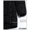 image:imageSteve Madden Womens Winter Jacket Midlength Puffer Parka Coat Sherpa Hood  Insulated Quilted Warm Cozy Faux Sherpa Hood Heavyweight Warmth ZIP Pockets Adjustable Side Zippers Cold Weather ReadyBlack