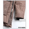 image:imageSteve Madden Womens Winter Jacket Midlength Puffer Parka Coat Sherpa Hood  Insulated Quilted Warm Cozy Faux Sherpa Hood Heavyweight Warmth ZIP Pockets Adjustable Side Zippers Cold Weather ReadySand