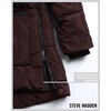 image:imageSteve Madden Womens Winter Jacket Midlength Puffer Parka Coat Sherpa Hood  Insulated Quilted Warm Cozy Faux Sherpa Hood Heavyweight Warmth ZIP Pockets Adjustable Side Zippers Cold Weather ReadyBrown