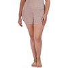 image:imageSteve Madden Womens Womens Fuzzy Pullon Chenille Sleep Shorts Cozy Pajama BottomsBark