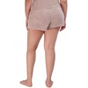 image:imageSteve Madden Womens Womens Fuzzy Pullon Chenille Sleep Shorts Cozy Pajama BottomsBark