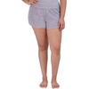 image:imageSteve Madden Womens Womens Fuzzy Pullon Chenille Sleep Shorts Cozy Pajama BottomsLilac